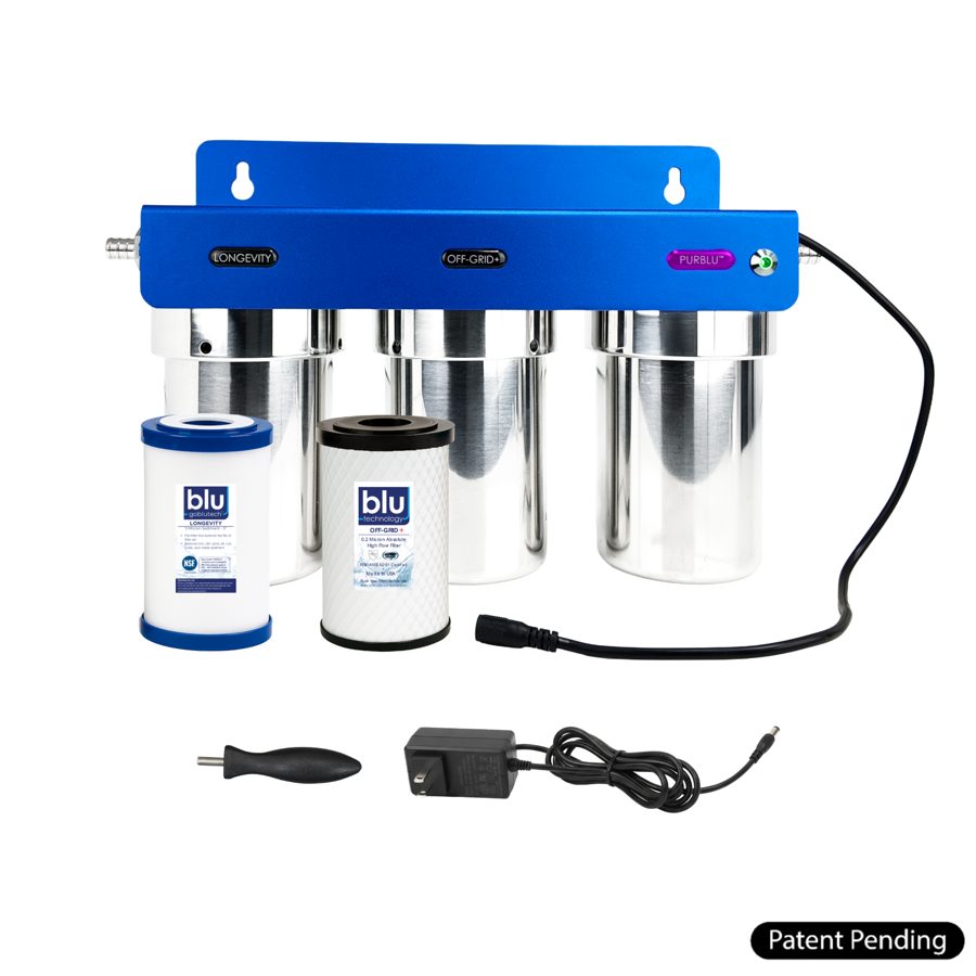 PURBLU™ TRIO LED UVC 4-Stage RV Water Filtration & Purification System