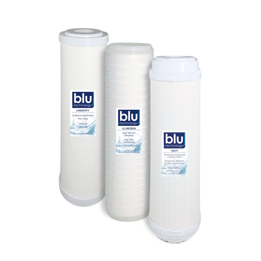 3 Stage Water Filter Recharge Pack | 10-inch