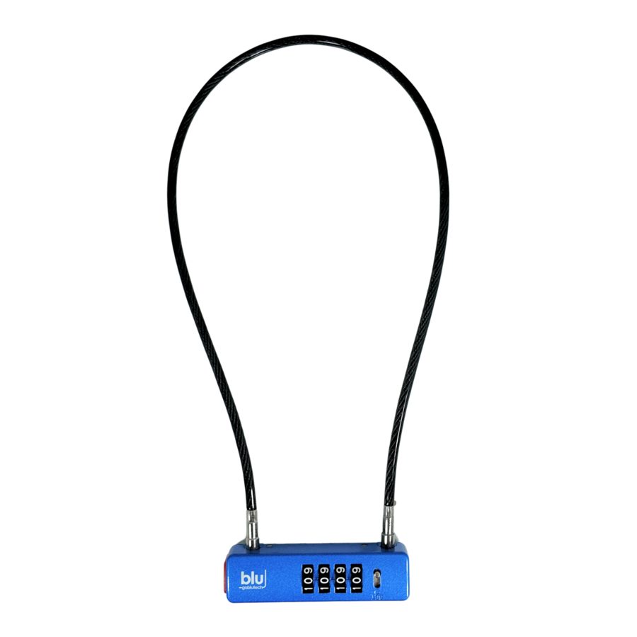 Combination Lock with 24-inch Steel Cable